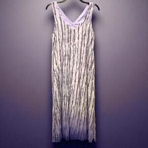 Simply Vera Vera Wang Satin Trim Midi Chemise Purple Ombre Medium